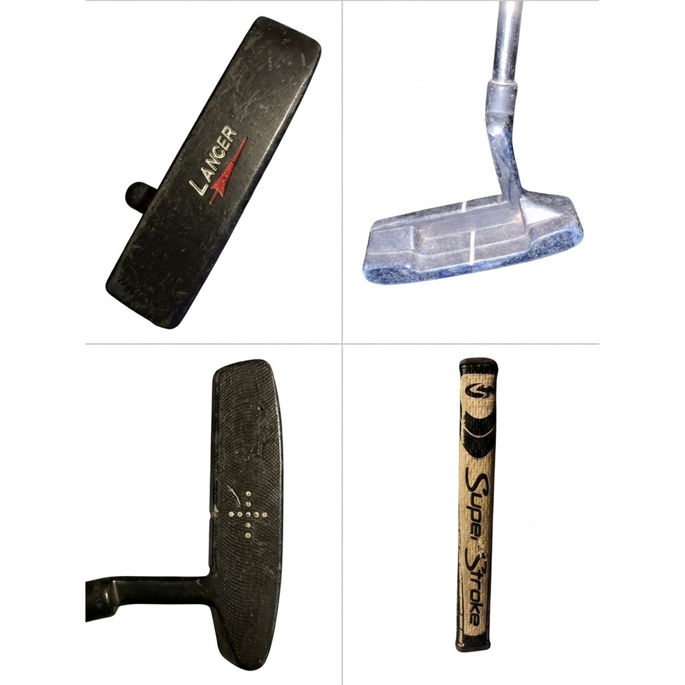 Lancer Blade Putter Right Handed Golf Club with Super Stroke Grip Black